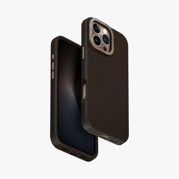 Uniq Hybrid iPhone 16 Pro Max  Magclick Charging Keva Max With Camera Stand - Brown
