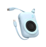 "Lzel Pentaenergia Station 5X Wireless Power Bank Charging Dock 10000Mah Color Full Battery  Built-In Cable - Image 2