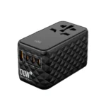 Lzel Voyage Elite Travel 170W Gan Usb-C Pd Fast Charging  Travel Adapter Black