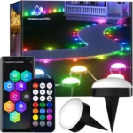 RGB+IC Flat LED Floor Lights – 15-Piece Set