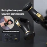 Electric Body Massager with Heat Therapy – 6 Interchangeable Heads