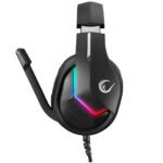 Rampage MAGE Black 7.1 Surround Sound USB RGB Led , In Line control , Gaming Headset with Foldable Mic - Image 2