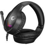 Rampage MAGE Black 7.1 Surround Sound USB RGB Led , In Line control , Gaming Headset with Foldable Mic - Image 3