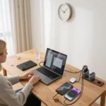 Lzel Voltixstation 100W 4 Port Gan Wall Fast Charger Black - Image 2