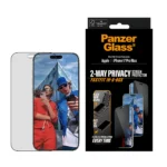 PanzerGlass® Privacy Screen Protector iPhone 17 Pro Max | Ultra-Wide Fit w. Fastfit in-a-box - Image 3