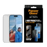PanzerGlass® Privacy Screen Protector iPhone 17 Pro | Ultra-Wide Fit w. Fastfit in-a-box - Image 3