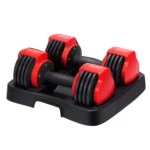 King Smith Adjustable Dumbells 7.5 Kg Each - Black