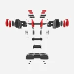 King Smith Adjustable Dumbells 7.5 Kg Each - Black - Image 4