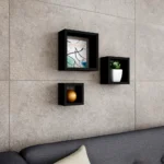 Decorative Square Wall Shelves Set – 3 Pieces in Different Sizes (Large, Medium, Small) - Image 4
