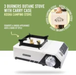Titan Gas Portable Camping Cassette Stove - White - Image 2