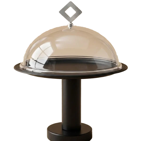 Luxury Cake Stand with Clear Cover – Elegant Dessert & Pastry Serving Tray