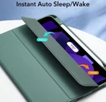 ESR iPad Air 7/6/5/4 11"/10.9 (2020-2025) Rebound Pencil Case - Forest Green - Image 3