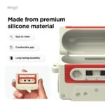 Elago AirPods Pro 3 Cassette Tape Classic Hang Case - White/Red - Image 3