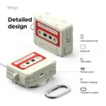 Elago AirPods Pro 3 Cassette Tape Classic Hang Case - White/Red - Image 2