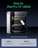 ESR IPAD Pro 13" 2024-2025 Tempered-Glass Screen Protector 1 Pack - Clear - Image 3