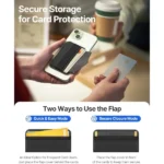 Sinjimoru MagSafe Wallet M-Band Stand - Black - Image 2