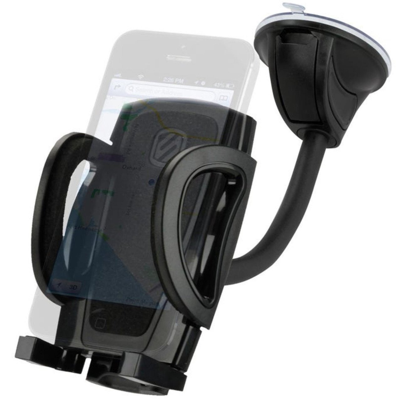 33991041509 Scosche Stuckup Window/Dash + Vent 4 IN 1 UNIVERSAL MOUNTING KIT FOR MOBILE DEVICES - Black - Image 1