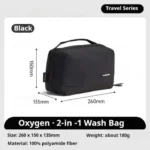 Naturehike Oxygen 2-in-1 Toiletry Bag - Black - Image 2