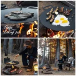 Naturehike Black iron 40CM flat-bottomed baking pan - Black - Image 3