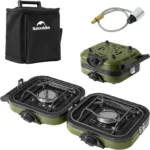 Naturehike Double Burner Folding Gas Stove - Army Green - Image 6