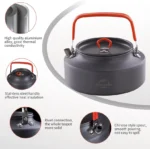 Naturehike Aluminum Alloy Outdoor Picnic Teapot - Grey (1.45L) - Image 7