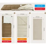 Naturehike Cengran Layered Sleeping Bag 3 Layer - Brown (210*90) - Image 3