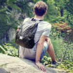 ⁦Naturehike Yunyan Silicone Folding Bag  18L - Black⁩ - الصورة ⁦4⁩