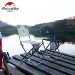 Naturehike MZ01 Foldable Stools With Back - Black - Image 2