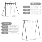 Naturehike (Chen Yi) Triangular shelving Q-9B (Large) - Black (49*87.5*74.5) - Image 2