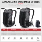 Naturehike Rock Hiking Backpack - Black (60L+5L) - Image 5