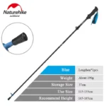 ⁦Naturehike ST07 All Carbon 5-node Folding Trekking Pole - Sky Blue (115-135CM)⁩ - الصورة ⁦3⁩