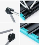 Naturehike FT08 aluminum alloy folding table (Large) - Rock Black (68*46*40.5) - Image 2