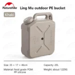 Naturehike Outdoor PE Water Bucket - Khaki (12L) - Image 2