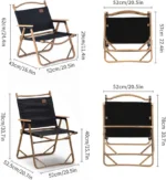 Naturehike Nightfall L02 Folding Chair - Black (L) - Image 2