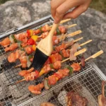 Naturehike Four-Piece Barbecue Tool Set - Wood + Stainless Steel - Image 3