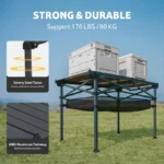 Naturehike Simple Star H01 Foldable Table - Black (120*70*73) - Image 4