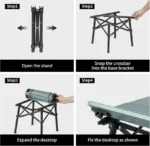 Naturehike Yamami Y01 Portable Folding Table - Grey (52*37.5*41) - Image 2