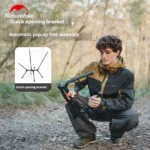 Naturehike Shanhian YL01 Lightweight Chair - Black (M) - Image 8