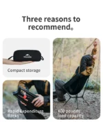 Naturehike Shanhian YL01 Lightweight Chair - Black (M) - Image 4