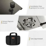 Naturehike G01 Tabletop Folding Single Head Gas Furnace - Black - Image 3