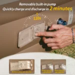 Naturehike (Chenjing) Built-In Pump Inflatable Mattress - Brown Single (200*100*25) - Image 2