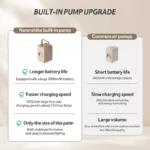 Naturehike (Chenjing) Built-In Pump Inflatable Mattress - Brown Double (200*150*25) - Image 4