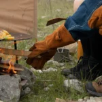 Naturehike GP-02 Flame Retardant Heat Insulation Gloves - Brown (Medium) - Image 4