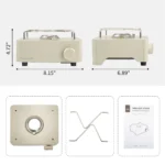 Naturehike Mini Cassette Stove - Army Green - Image 3