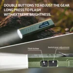 Naturehike EDC01 Portable Flashlight - 1500 Lumens - Gun Color - Image 7