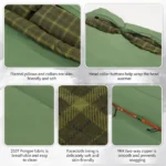 Naturehike Akino Double Sleeping Bag - Dill Green (220*160) - Image 4