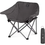 Naturehike Gathering X-Shaped Chair (Armrest Version) -Black Grey