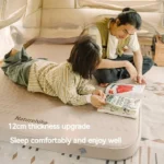 Naturehike Yugu C12 Comfort Automatic Inflatable Cushion With Inner Inflatable Pump - Beige Single (200*76*12) - Image 4