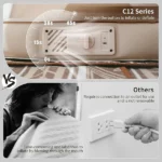 Naturehike Yugu C12 Comfort Automatic Inflatable Cushion With Inner Inflatable Pump - Beige Double (200*132*12) - Image 5