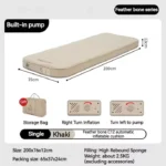 Naturehike Yugu C12 Comfort Automatic Inflatable Cushion With Inner Inflatable Pump - Beige Double (200*132*12) - Image 3